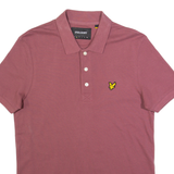 LYLE & SCOTT Mens Polo Shirt Pink S