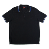 PIERRE CARDIN Mens Polo Shirt Black 2XL