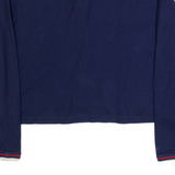 FILA Womens Polo Shirt Blue Long Sleeve M