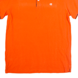 CHAMPION Mens Polo Shirt Orange S