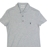 ALL SAINTS Mens Polo Shirt Grey XS