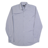 HUGO BOSS Slim Fit Mens Plain Shirt Blue Long Sleeve M