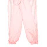 ADIDAS Womens Track Pants Pink Tapered M W26 L30