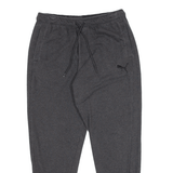 PUMA Mens Joggers Grey Tapered L W32 L30