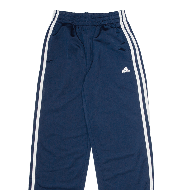 ADIDAS Boys Track Pants Blue Straight L W24 L30