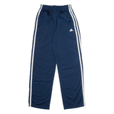 ADIDAS Boys Track Pants Blue Straight L W24 L30