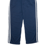 ADIDAS Boys Track Pants Blue Straight L W24 L30