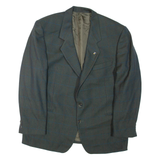 Mens Blazer Jacket Green Check L
