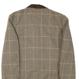 CANADA Womens Blazer Jacket Brown Houndstooth L