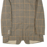 CANADA Womens Blazer Jacket Brown Houndstooth L