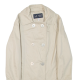 ARMANI JEANS Womens Trench Jacket Beige UK 8