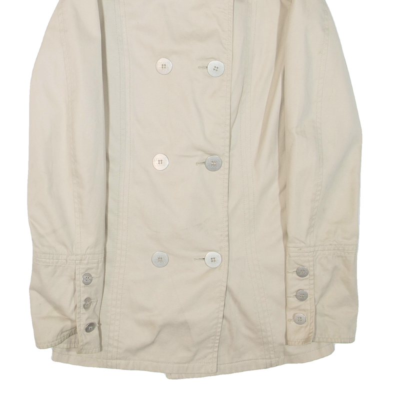 ARMANI JEANS Womens Trench Jacket Beige UK 8