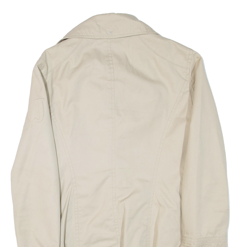 ARMANI JEANS Womens Trench Jacket Beige UK 8