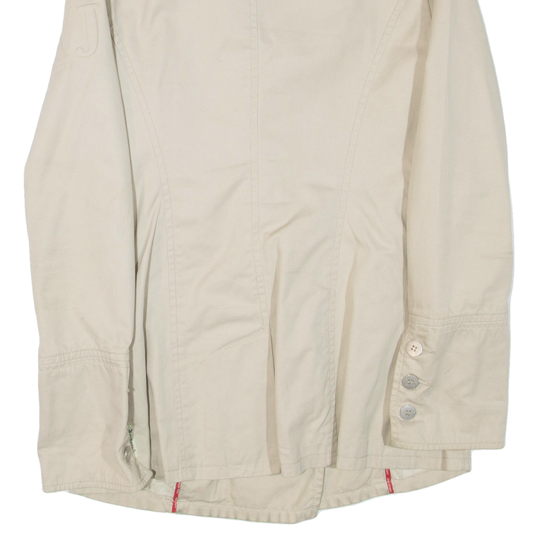 ARMANI JEANS Womens Trench Jacket Beige UK 8