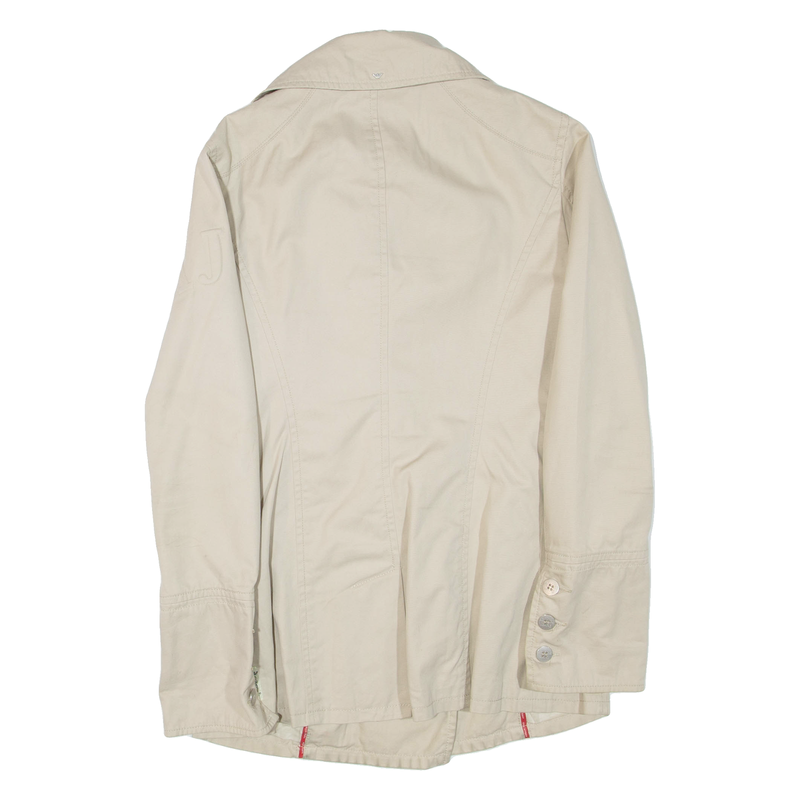 ARMANI JEANS Womens Trench Jacket Beige UK 8