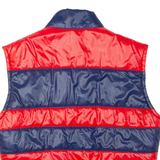 Mens Gilet Red Striped M