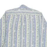 CASUALAND Mens Shirt Blue Striped Long Sleeve L