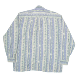 CASUALAND Mens Shirt Blue Striped Long Sleeve L
