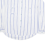 LERROS Mens Shirt White Striped Long Sleeve M