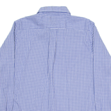 NAUTICA Mens Shirt Blue Check Long Sleeve L