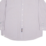 TOMMY HILFIGER Mens Shirt Grey Check Long Sleeve 2XL