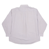 TOMMY HILFIGER Mens Shirt Grey Check Long Sleeve 2XL