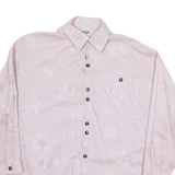 PAGE Womens Plain Shirt Pink Long Sleeve XL
