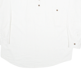 DONATELLA Mens Plain Shirt White Long Sleeve L