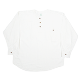 DONATELLA Mens Plain Shirt White Long Sleeve L