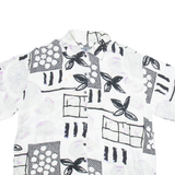 UNDERGROUND Womens Shirt White Crazy Pattern M
