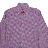 Mens Shirt Red Check Long Sleeve L