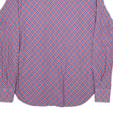 Mens Shirt Red Check Long Sleeve L