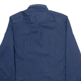 TOMMY HILFIGER Womens Plain Shirt Blue Long Sleeve S