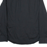 TOMMY HILFIGER Mens Plain Shirt Black Long Sleeve M