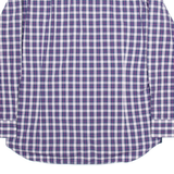 TOMMY HILFIGER Fitted Mens Shirt Purple Check Long Sleeve L