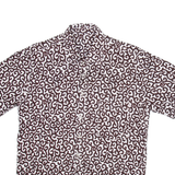 Mens Shirt White Crazy Pattern M