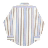 SUPREMACY Mens Shirt Beige Striped Long Sleeve M