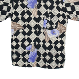 Mens Shirt Black Viscose Floral M