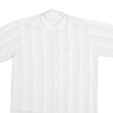 SAN MARCO Mens Shirt Grey Striped M