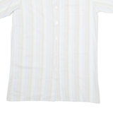 SAN MARCO Mens Shirt Grey Striped M