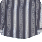 ROGER KENT Mens Shirt Black Striped Long Sleeve XL