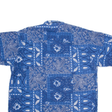 GARRY Mens Shirt Blue Floral XL