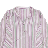 SOMMERMANN Womens Shirt Purple Striped Long Sleeve XL