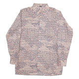 METZGER Mens Shirt Brown Crazy Pattern Long Sleeve M