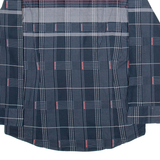 BARBADOS Mens Shirt Black Check Long Sleeve M
