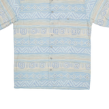 NICK TAYLOR Mens Shirt Blue Fair Isle M