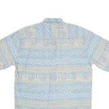 NICK TAYLOR Mens Shirt Blue Fair Isle M