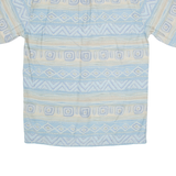 NICK TAYLOR Mens Shirt Blue Fair Isle M