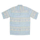 NICK TAYLOR Mens Shirt Blue Fair Isle M