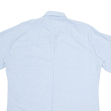 Mens Plain Shirt Blue L